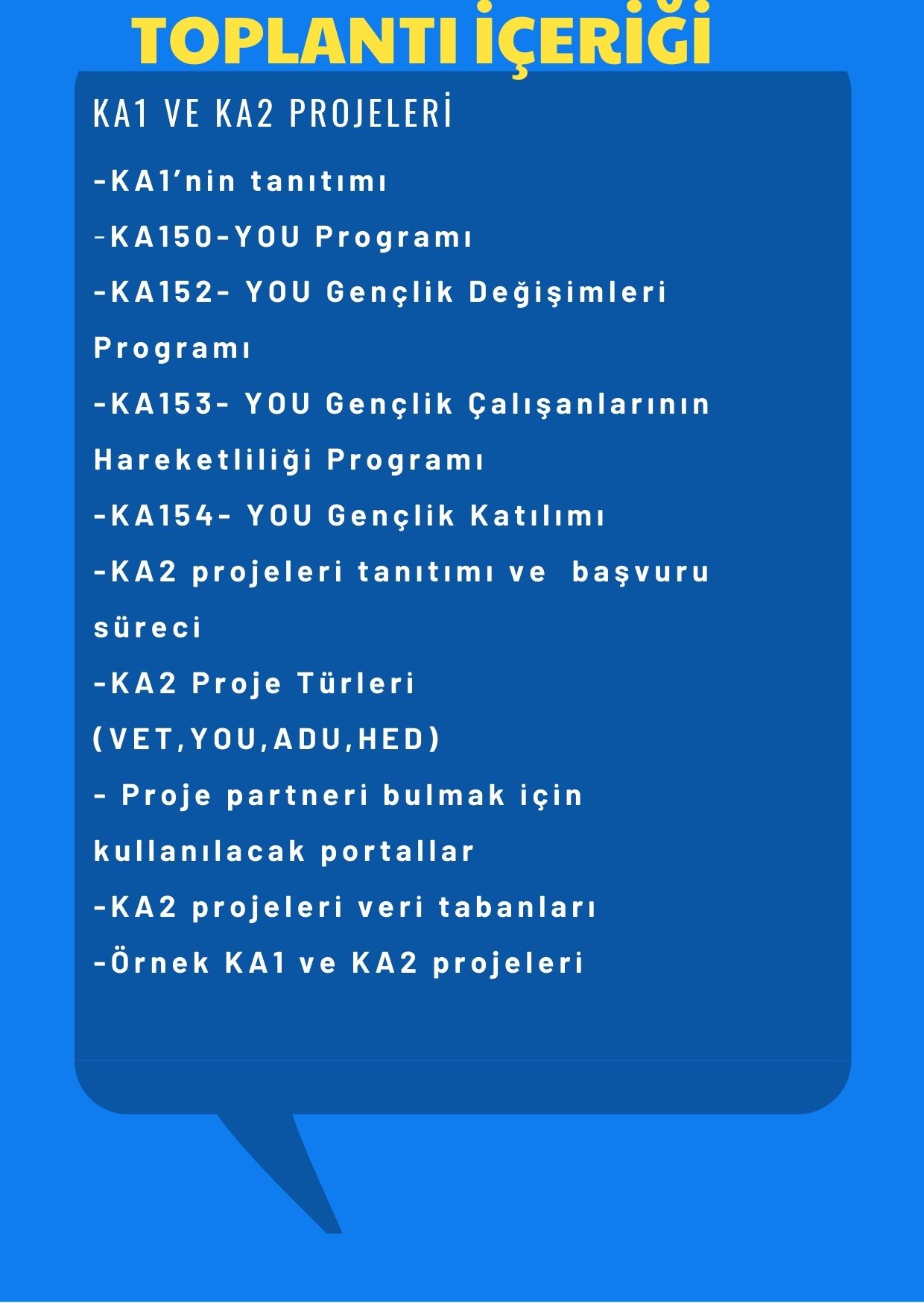 AB Projeleri Bilgilendirme Toplantısı