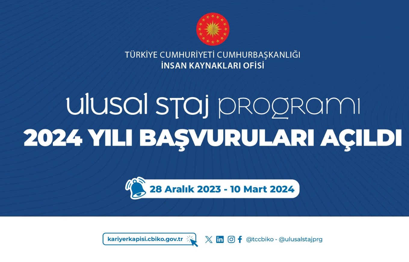 2024 Ulusal Staj Programı Başvuruları Hakkında 