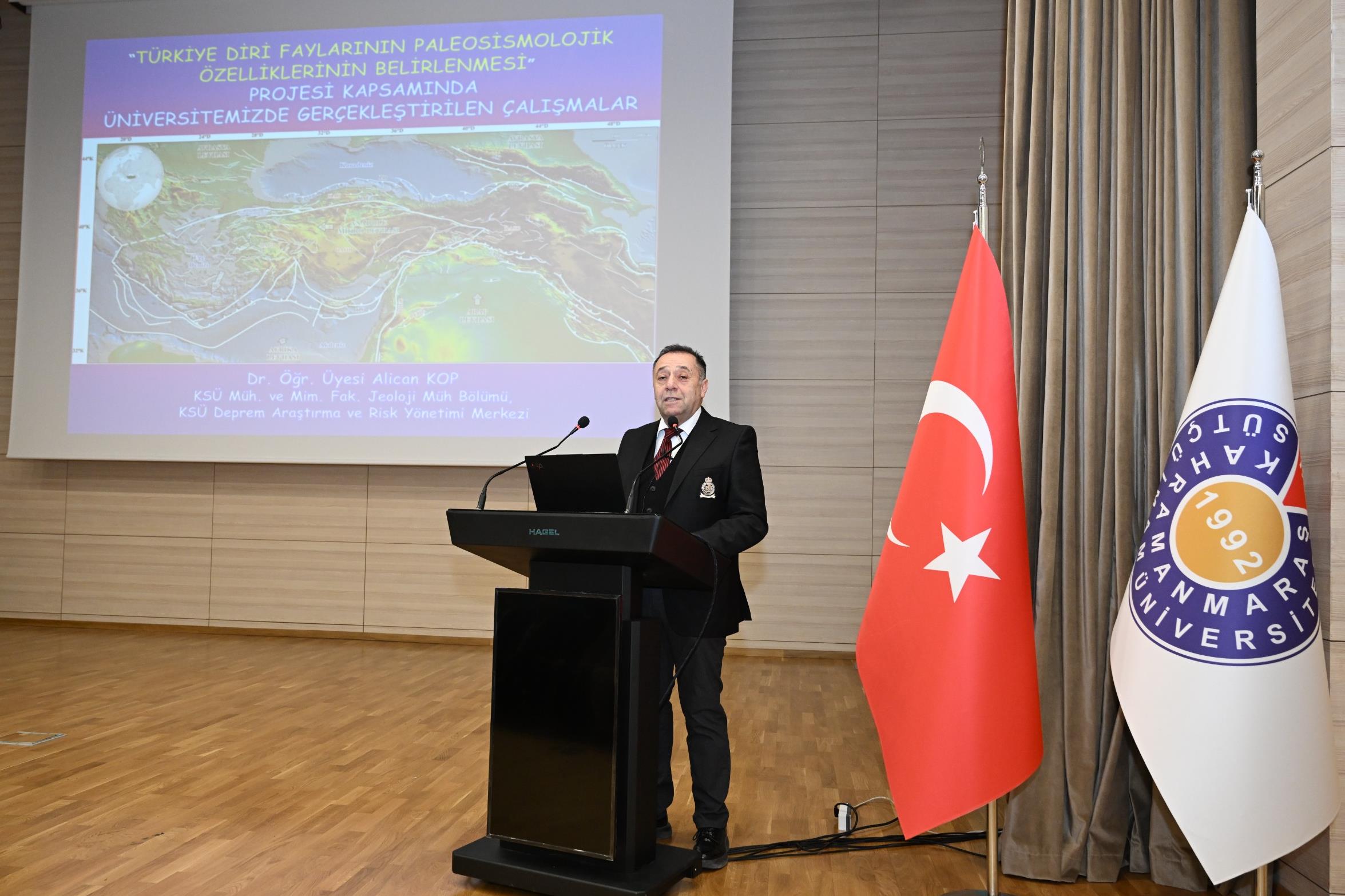 KSÜ’de Türkiye Diri Faylarının Paleosismolojik Özellikleri Anlatıldı
