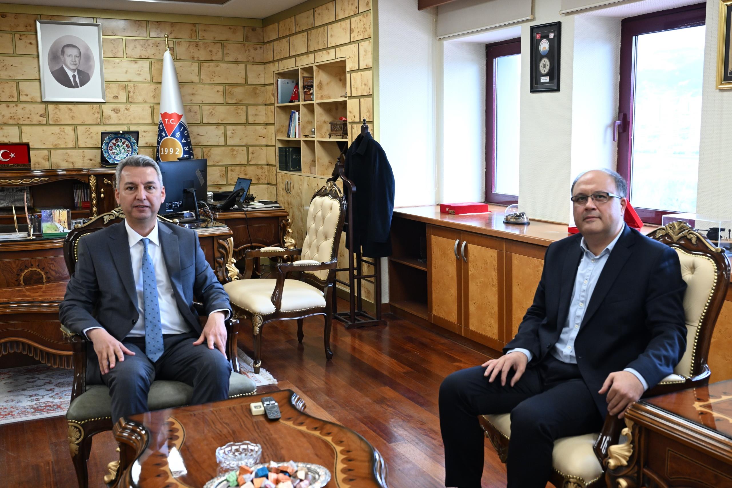 Sağlık-Sen Kahramanmaraş Şube Başkanı Demirci’den Rektör Okumuş’a Ziyaret