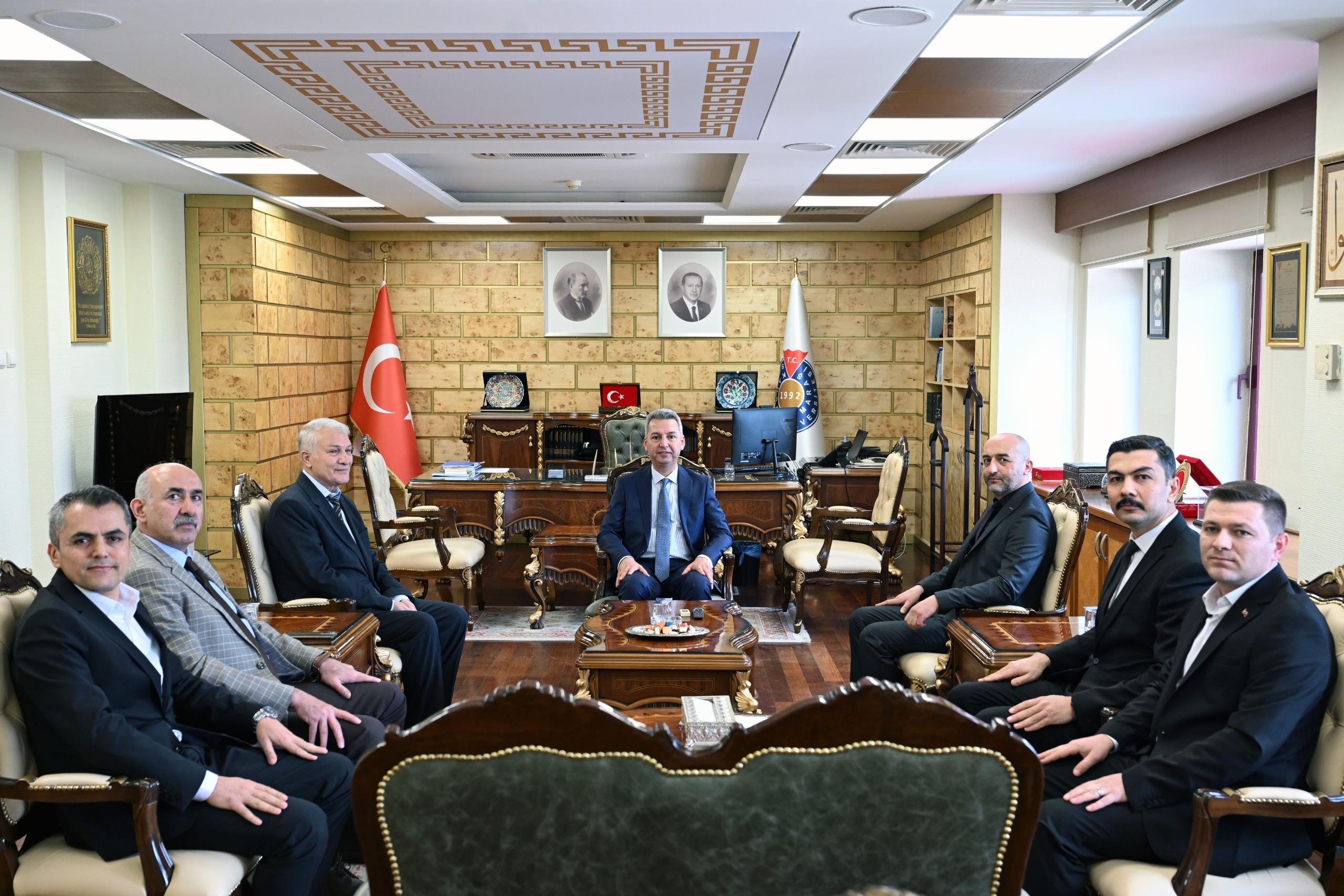 TÜRKAV Kahramanmaraş İl Yönetiminden Rektör Okumuş’a Ziyaret