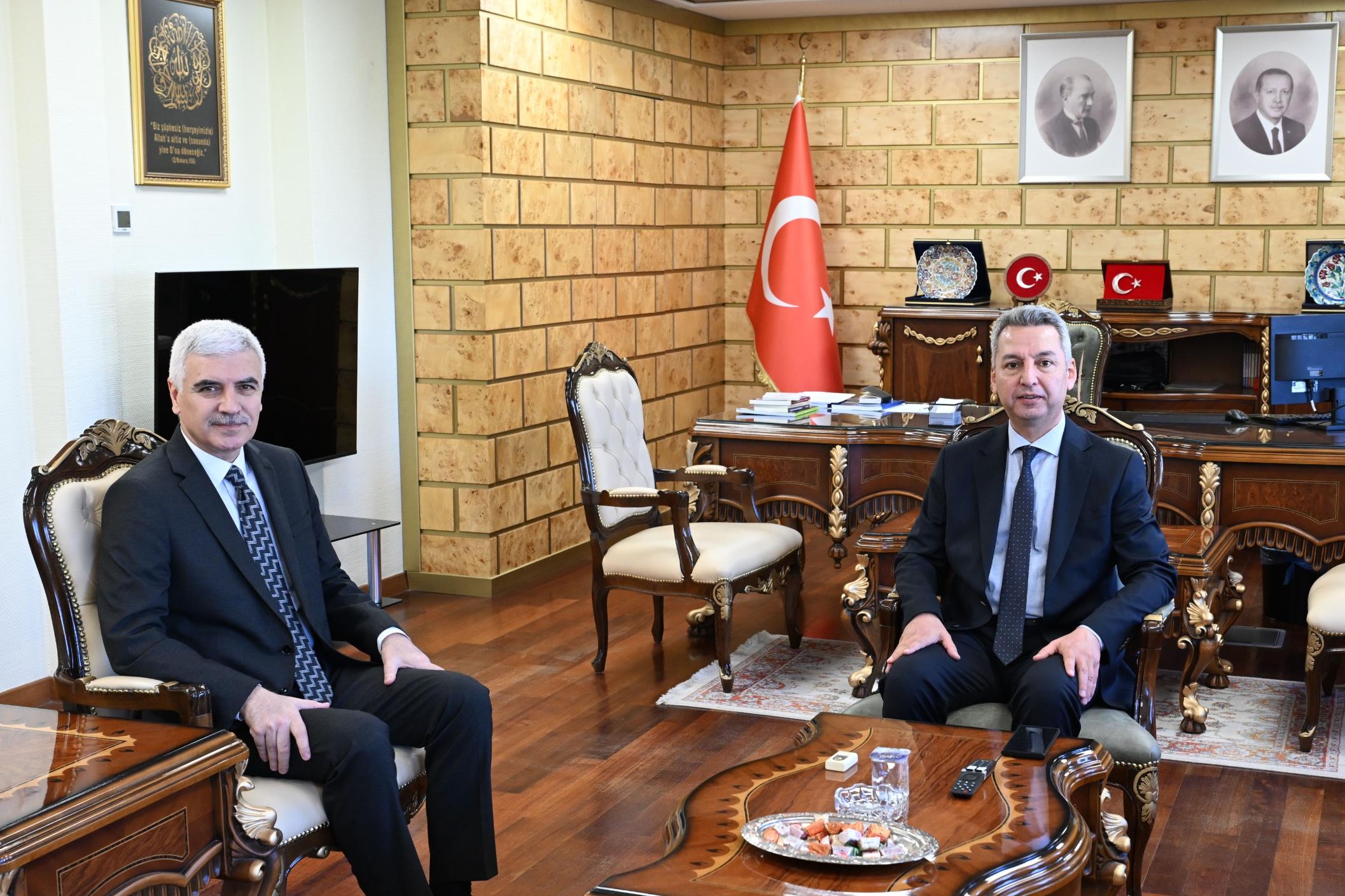 İl Emniyet Müdürü Hasan Yiğit’ten KSÜ Rektörü Okumuş’a Ziyaret