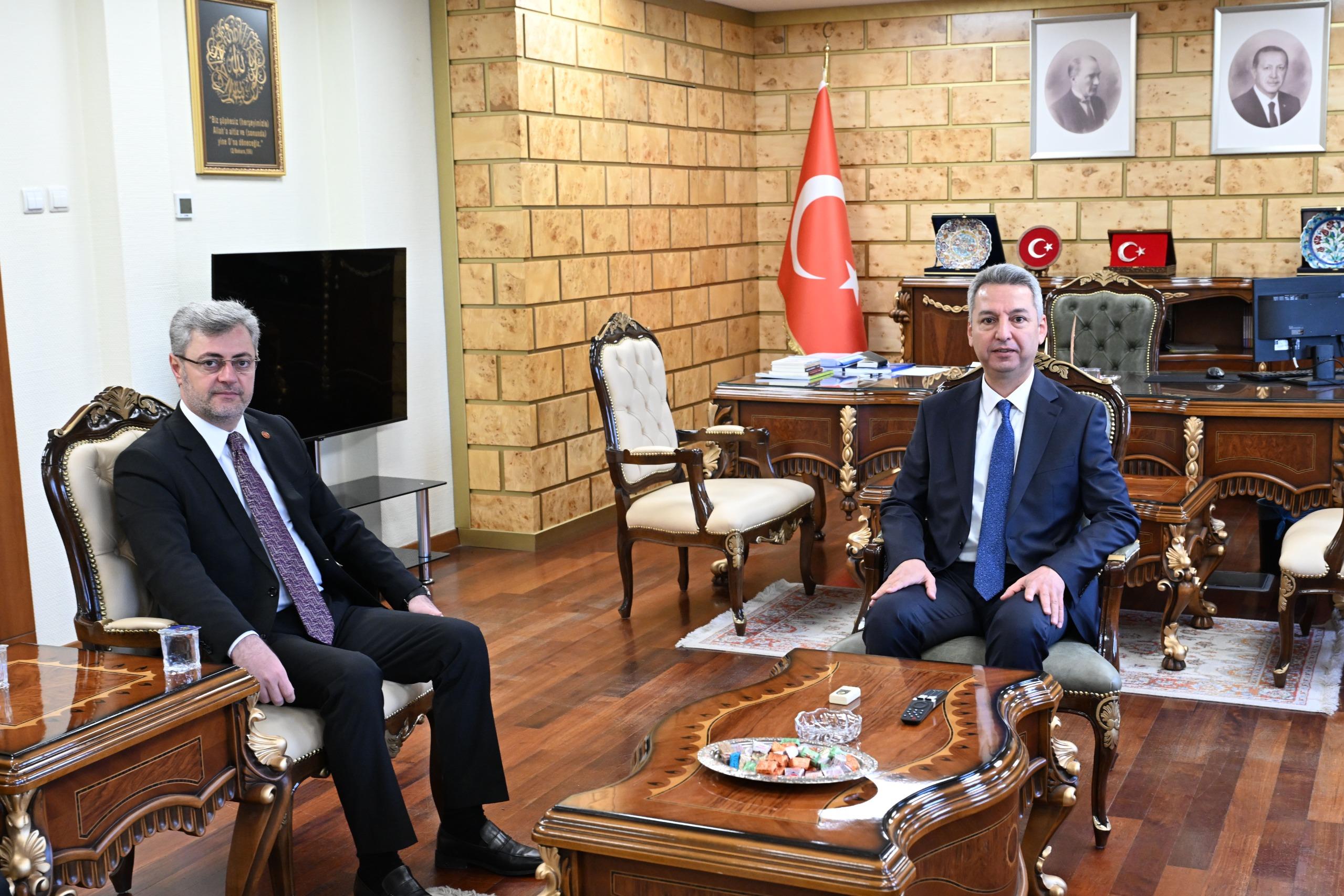 MHP Kahramanmaraş İl Başkanı Mansur Metehan’dan KSÜ Rektörü Okumuş’a Ziyaret