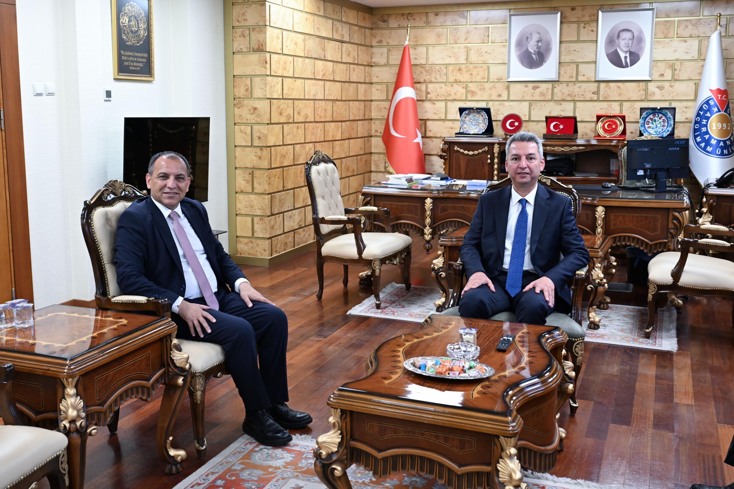 İl Milli Eğitim Müdürü Baydur’dan KSÜ Rektörü Okumuş’a Hayırlı Olsun Ziyareti