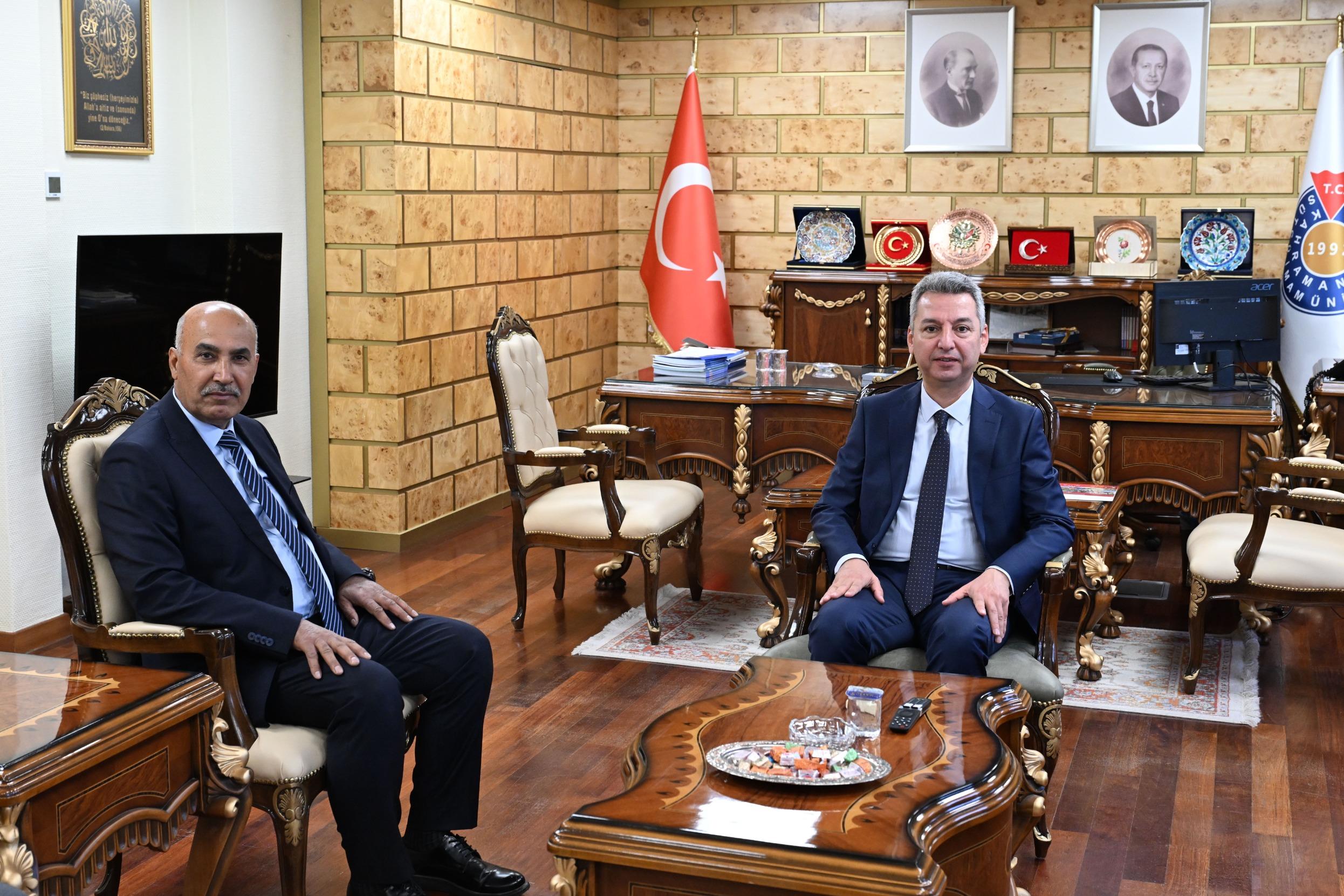 Doğu Akdeniz Geçit Kuşağı Tarımsal Araştırma Enstitüsü Müdürü Gözcü’den KSÜ Rektörü Okumuş’a Ziyaret