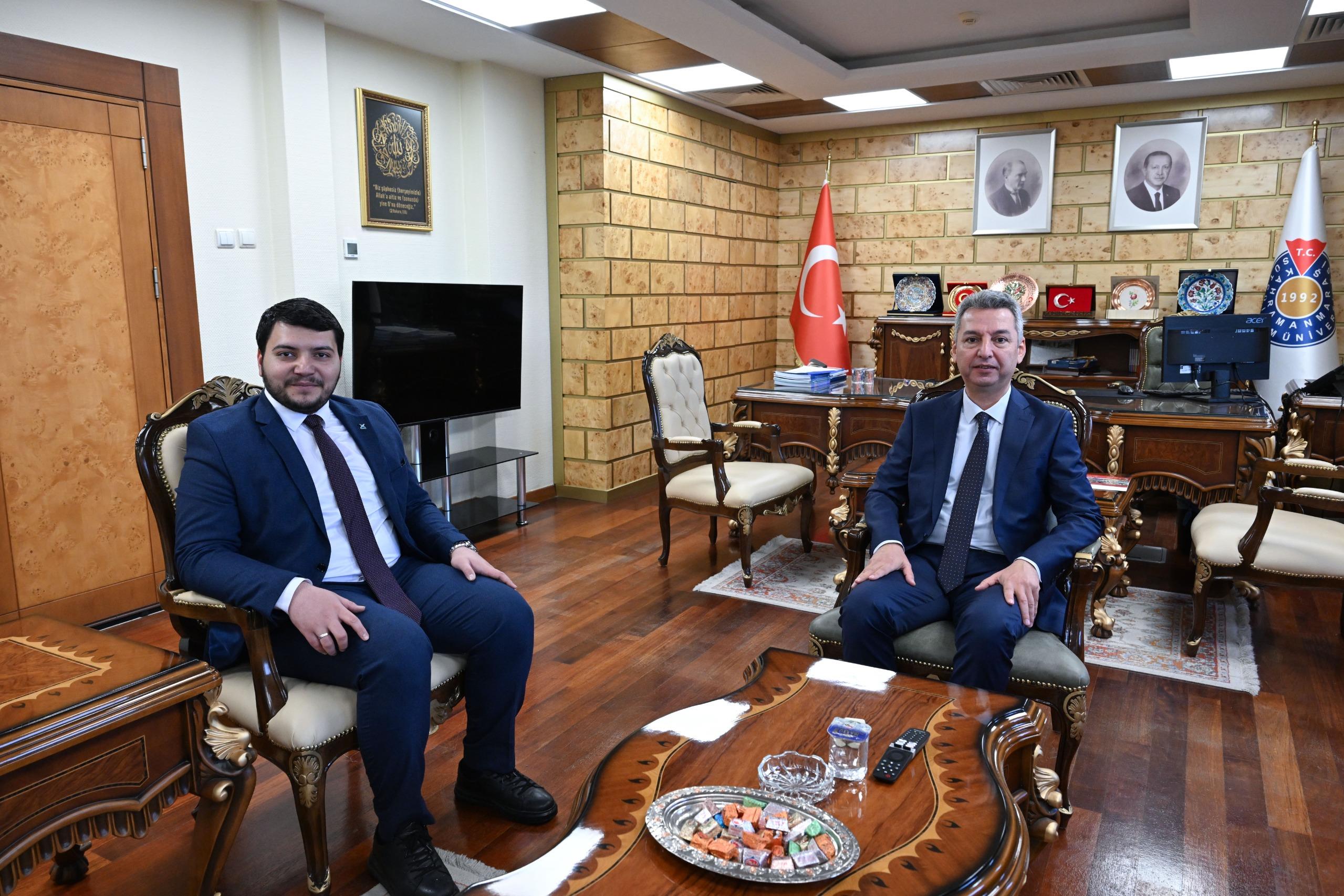 TÜGVA Kahramanmaraş İl Teşkilatından Rektör Okumuş’a Ziyaret