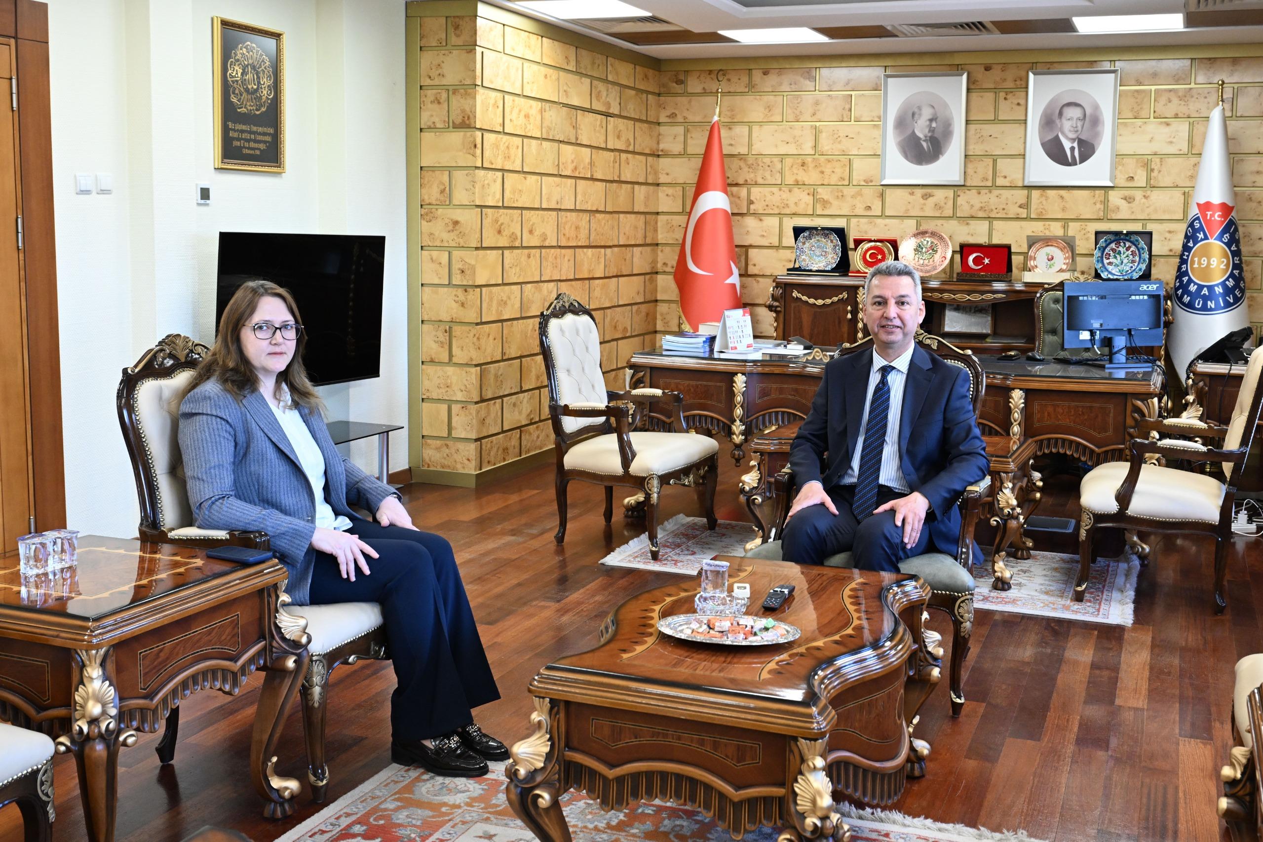 Ceza İnfaz Kurumları Eğitim Merkezi Başkanı Görgel’den KSÜ Rektörü Okumuş’a Ziyaret