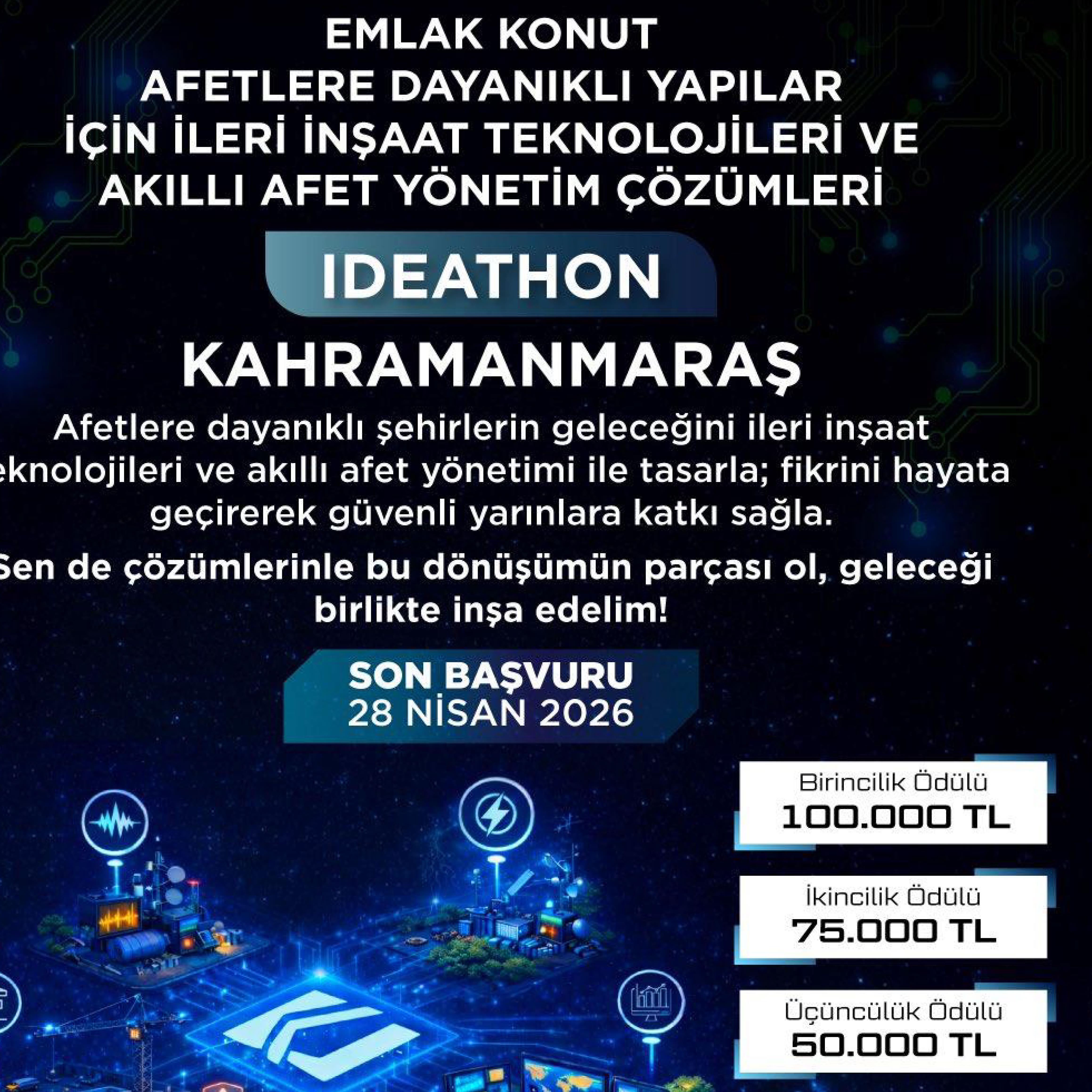 'Afetlere Dayanıklı Yapılar İçin İleri İnşaat Teknolojileri ve Akıllı Afet Yönetim Çözümleri'' 