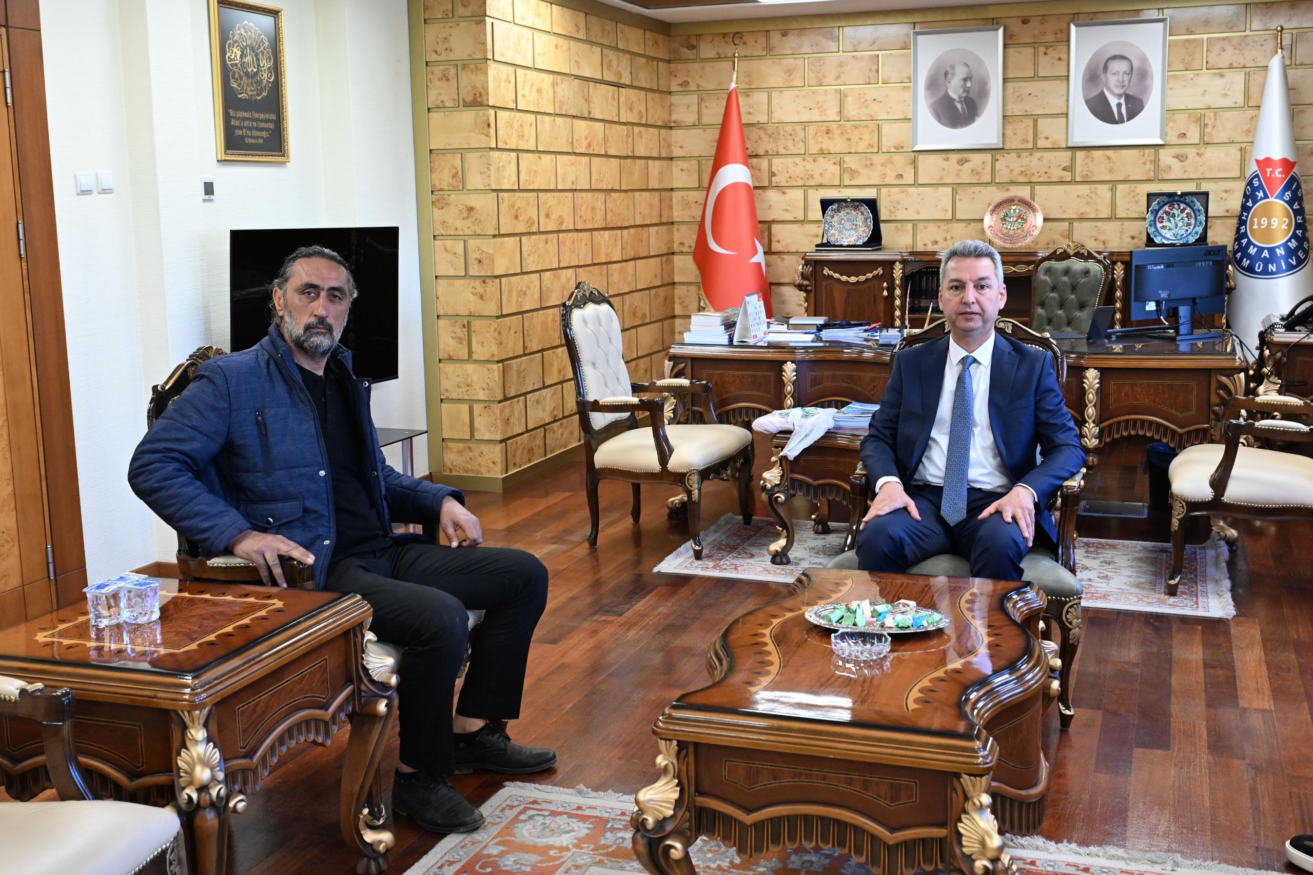 AA Kahramanmaraş Temsilciliğinden KSÜ Rektörü Okumuş’a Ziyaret