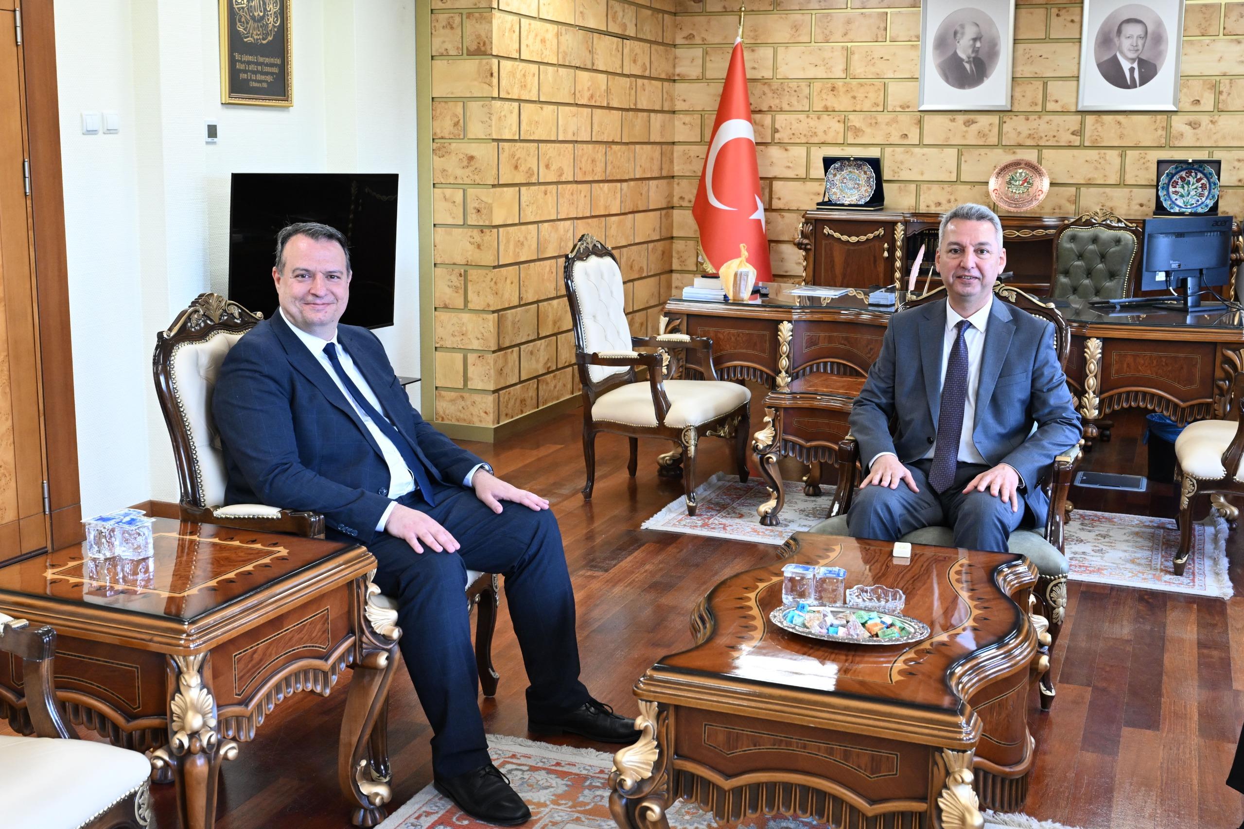 KOSGEB Heyetinden KSÜ Rektörü Okumuş’a Ziyaret