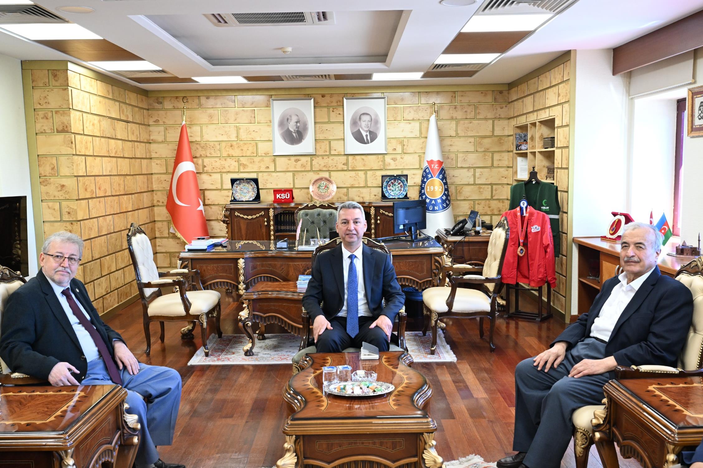 İhlas Holding Temsilcilerinden KSÜ Rektörü Okumuş’a Ziyaret