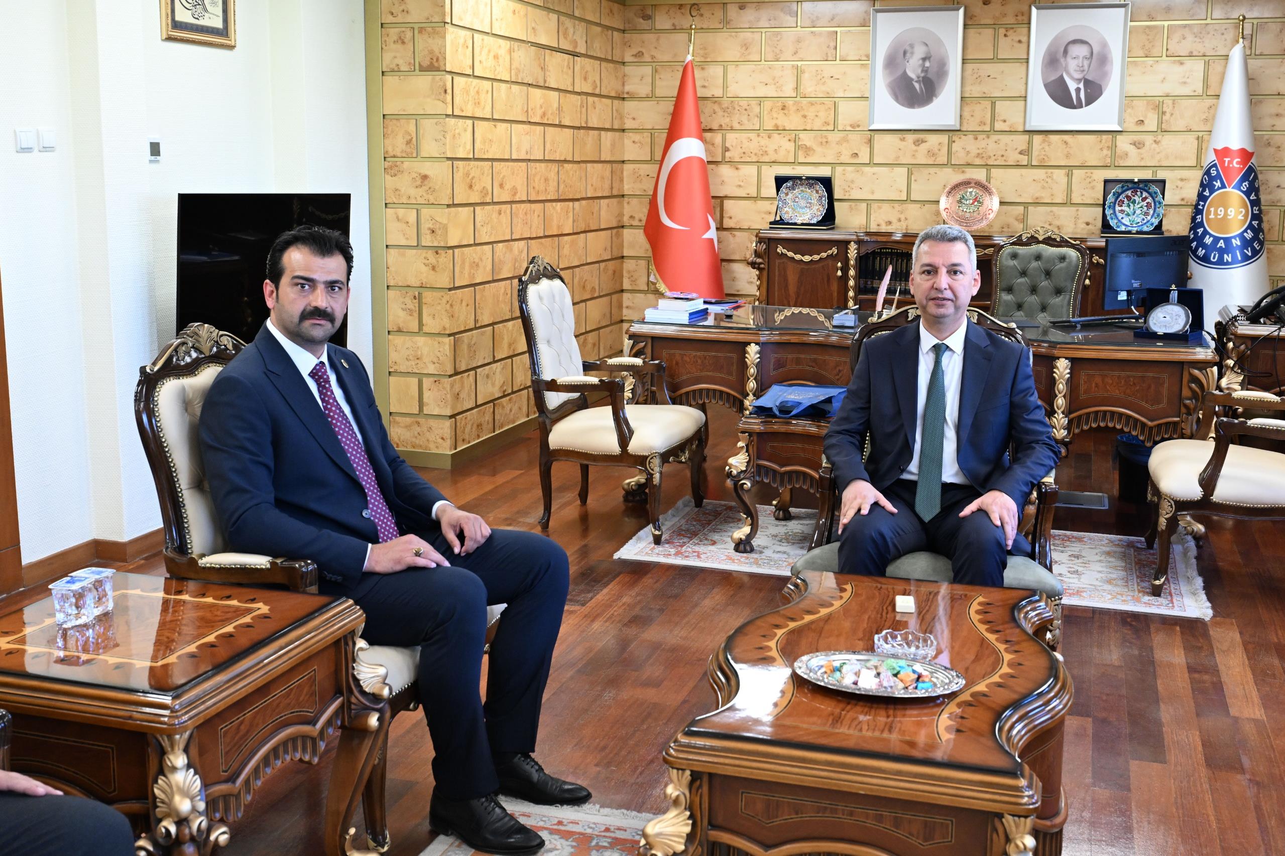 Ülkü Ocakları İl Başkanlığından KSÜ Rektörü Okumuş’a Ziyaret