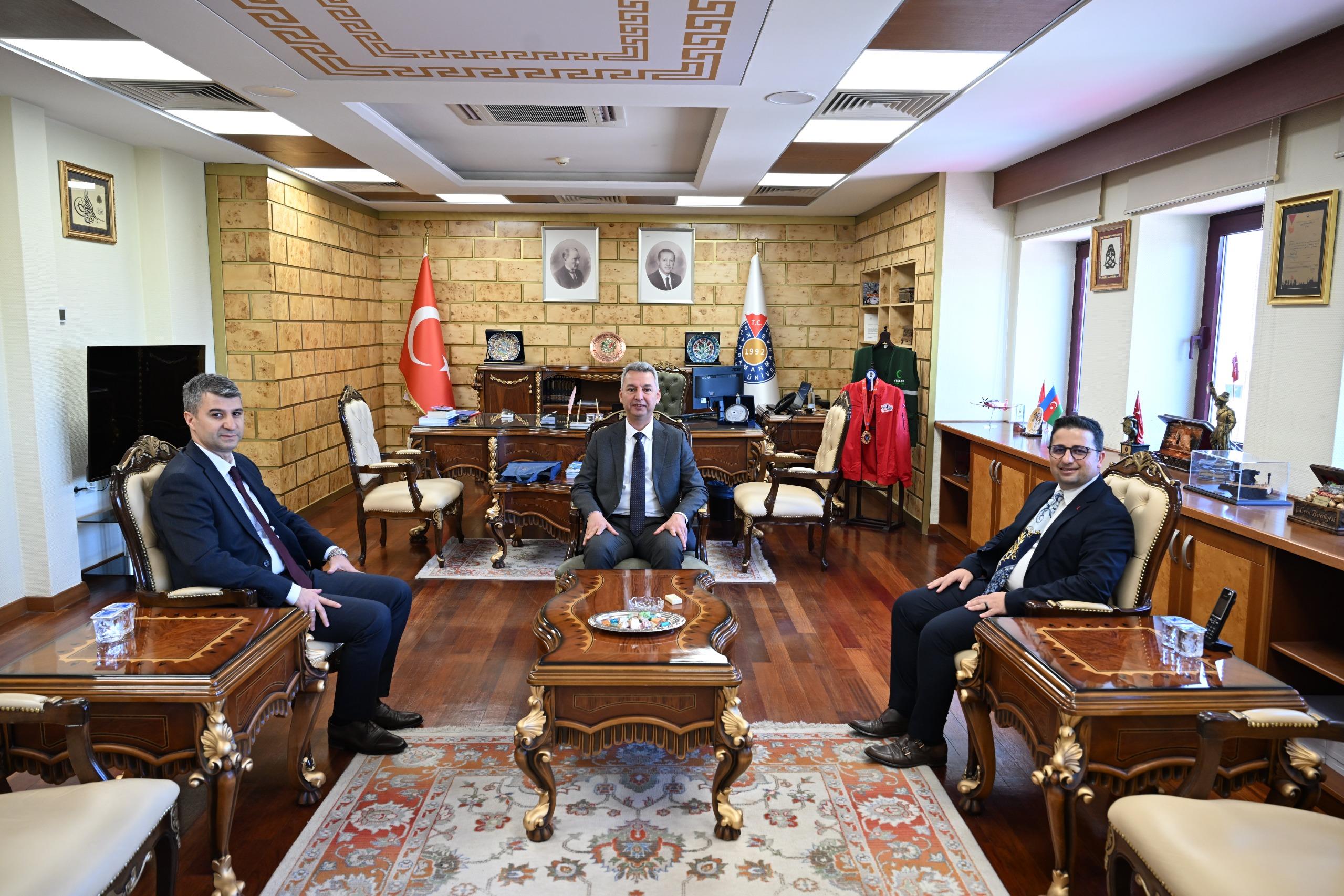 Cumhuriyet Başsavcı Vekillerinden KSÜ Rektörü Okumuş’a Ziyaret