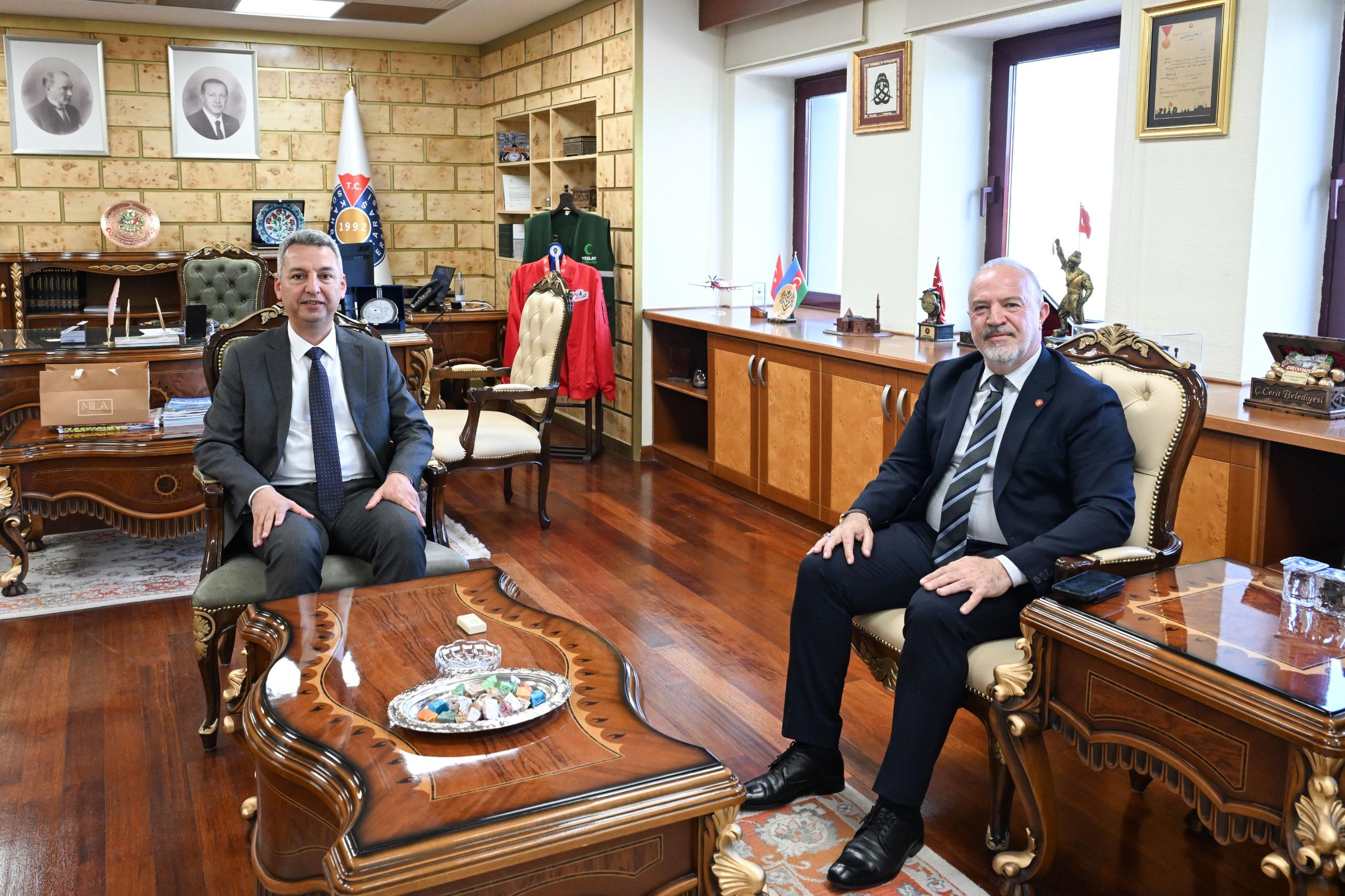 Türk Ocakları Kahramanmaraş Şubesi'nden KSÜ Rektörü Okumuş’a Ziyaret