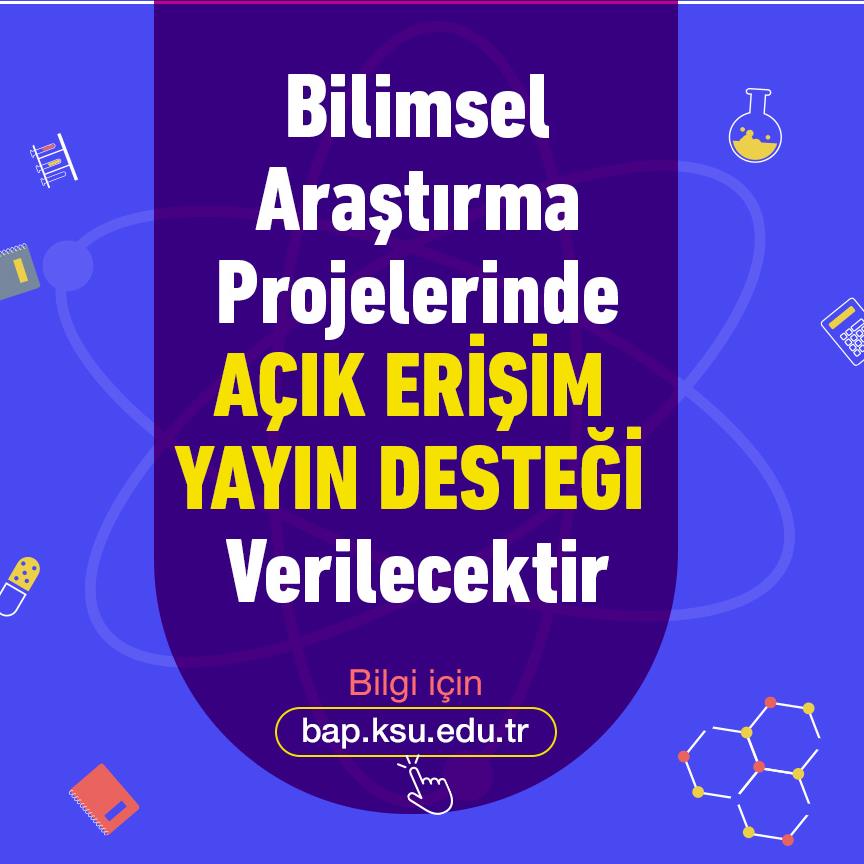 BAP Projelerinde Açık Erişim Yayın Desteği Verilmesi