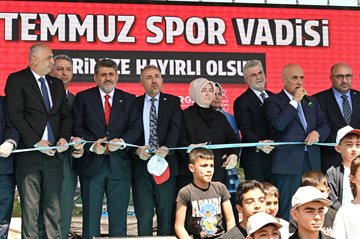 İl Protokolünün Katılımıyla 15 Temmuz Spor Vadisi Hizmete Açıldı