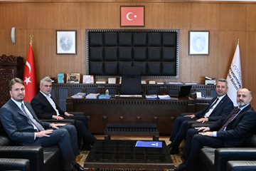 KSÜ Rektörü Okumuş'tan Büyükşehir Belediye Başkanı Görgel'e Ziyaret