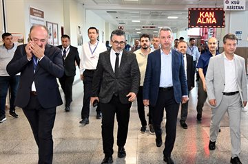 Rektör Okumuş, KSÜ Hastanesinde Yürütülen Çalışmaları Yerinde İnceledi