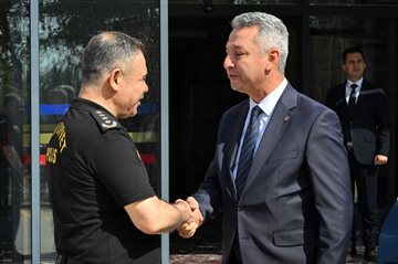 KSÜ Rektörü Prof. Dr. İbrahim Taner Okumuş’tan İl Emniyet Müdürü Beyti Kalaycı’ya Hayırlı Olsun Ziyareti