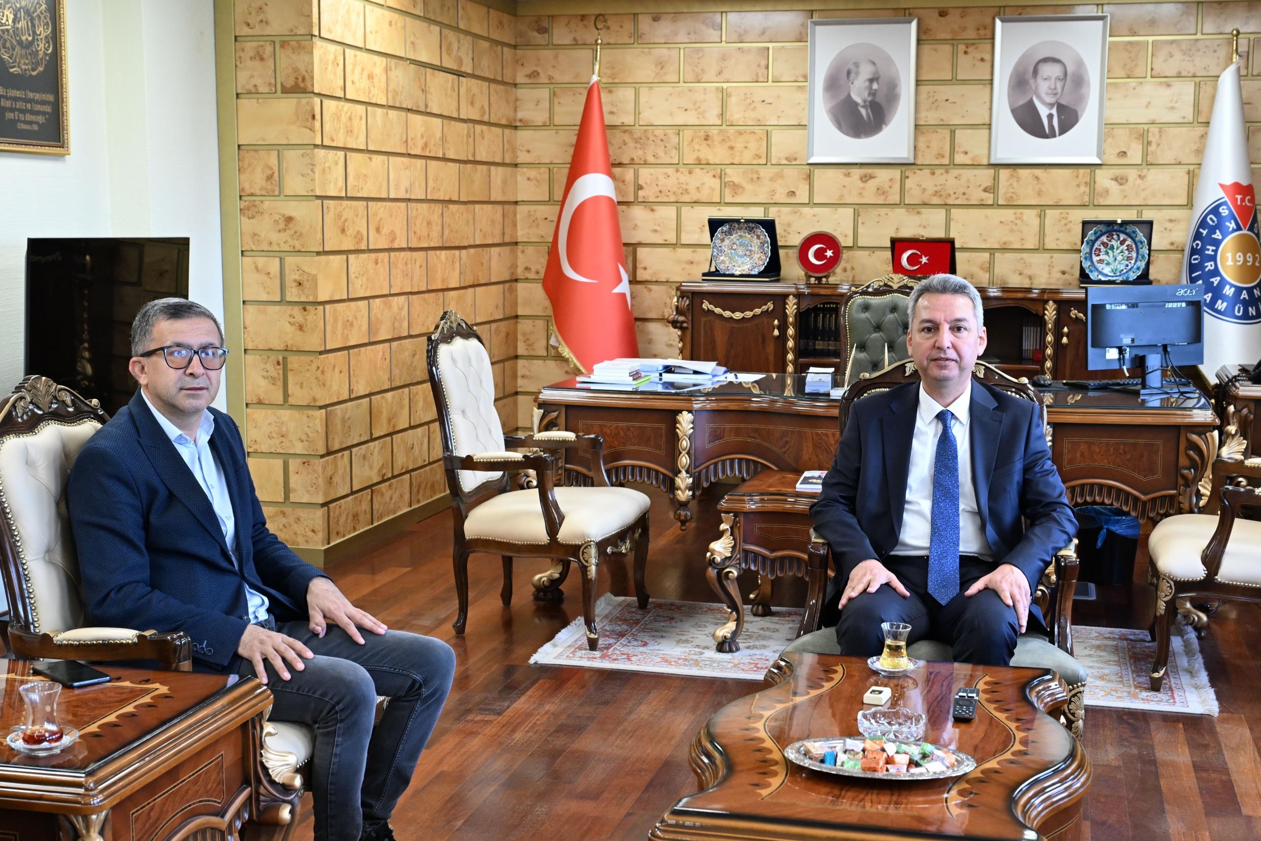 Uluslararası Gazeteciler İnternet Yayıncıları ve Yazarlar Derneğinden Rektör Prof. Dr. İbrahim Taner Okumuş’a Ziyaret 