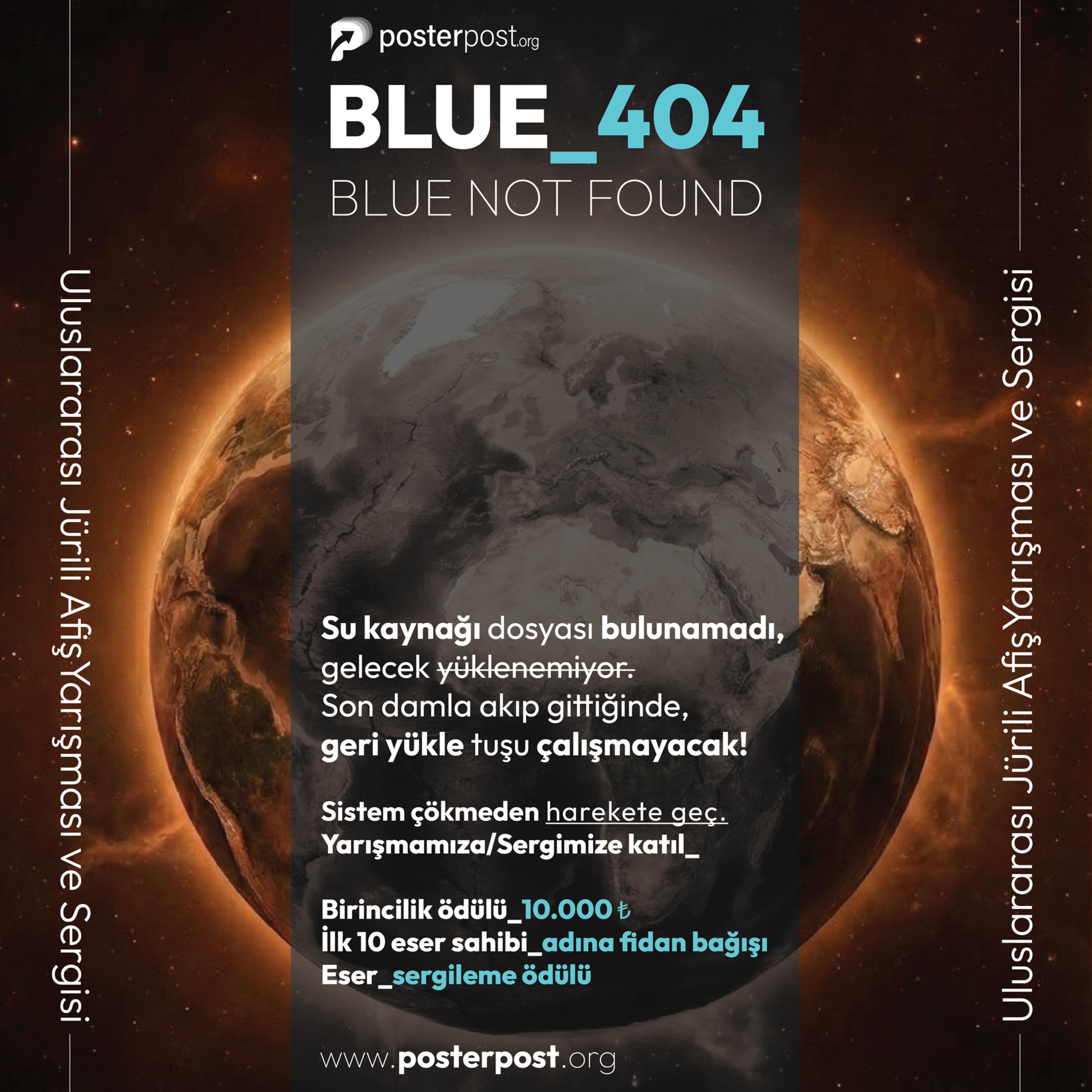 BLUE_404 Uluslararası Afiş Yarışması Projesi