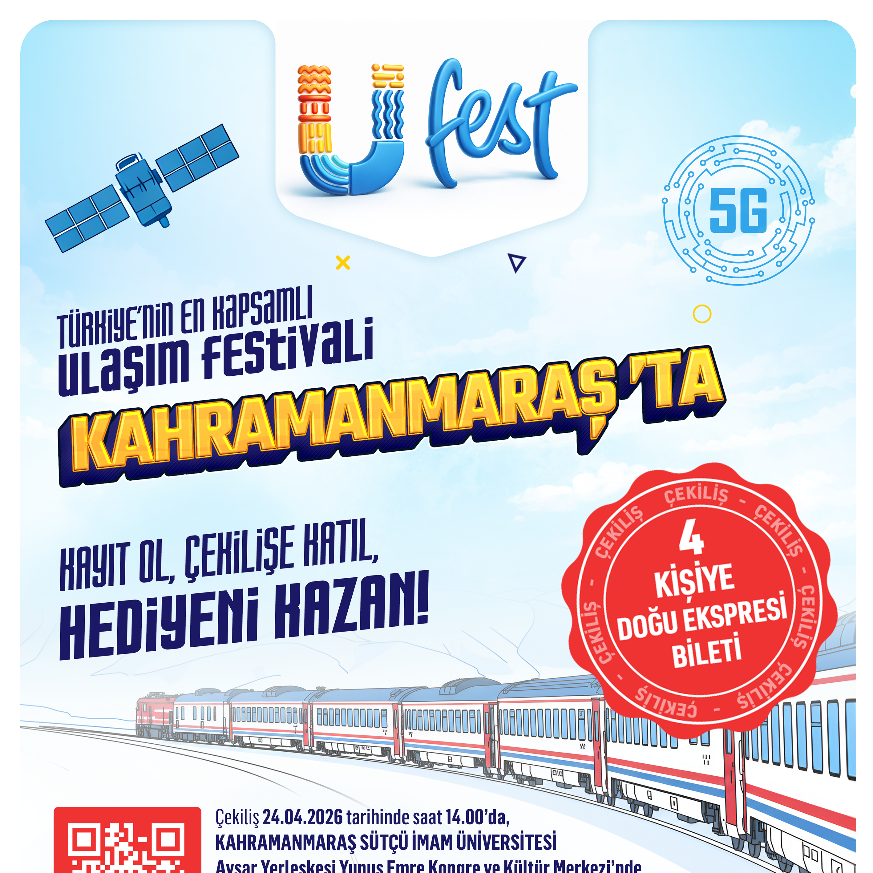 Türkiye'nin En Kapsamlı Ulaşım Festivali Kahramanmaraş'ta Kayıt Ol, Çekilişe Katıl, Hediyeni Kazan!