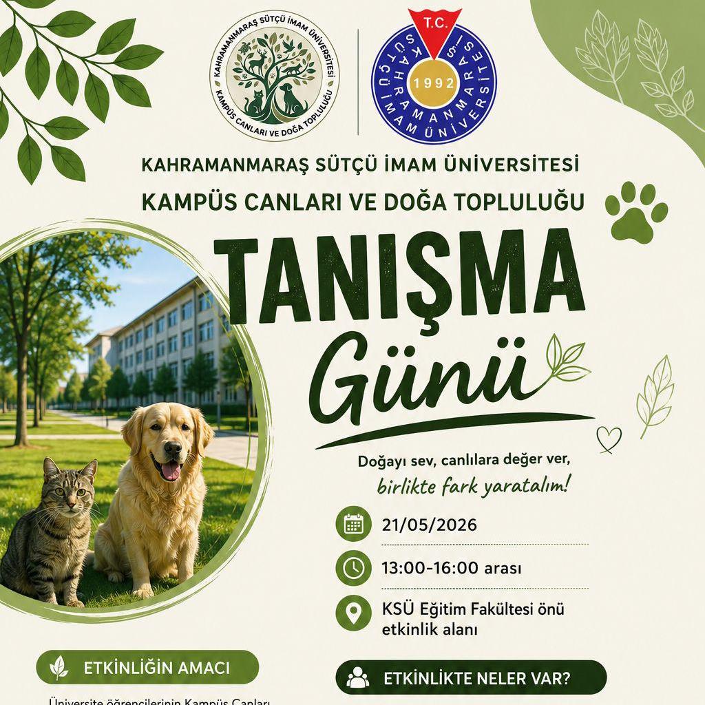 Kampüs Canlıları Ve Doğa Topluluğu Tanışma Günü