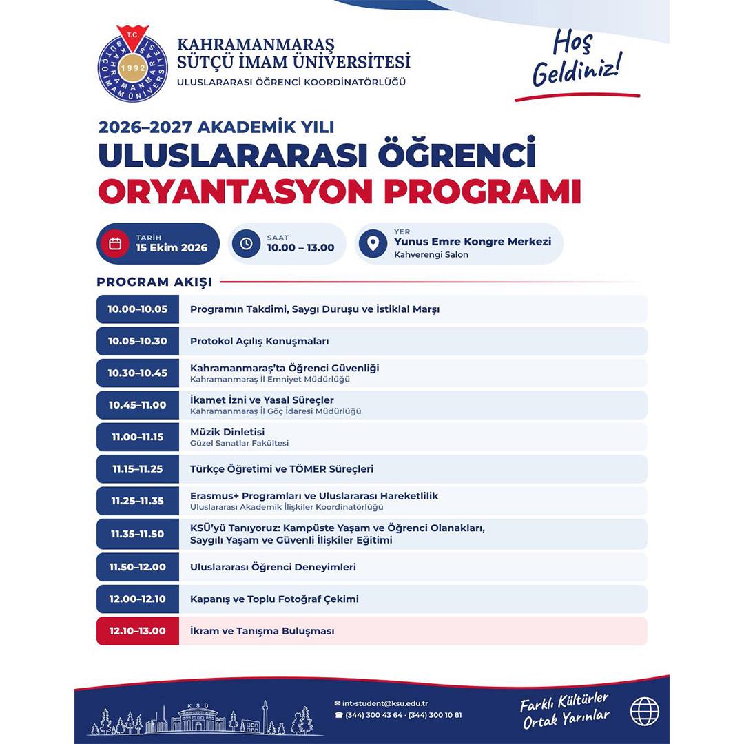 Uluslararası Öğrenci Oryantasyon Programı 