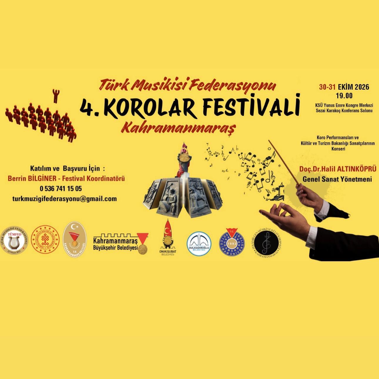 Türk Musikisi Federasyonu '4. Korolar Festivali'