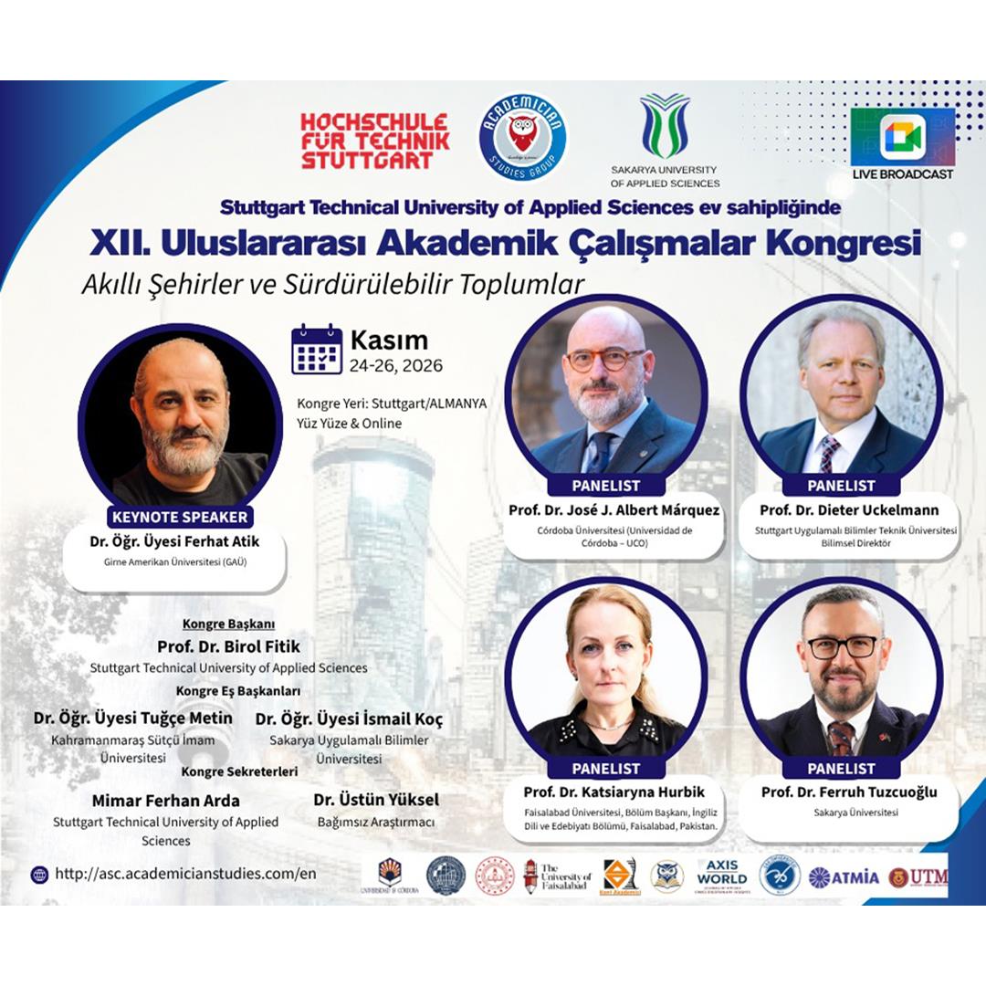  XII. Uluslararası Akademik Çalışmalar Kongresi