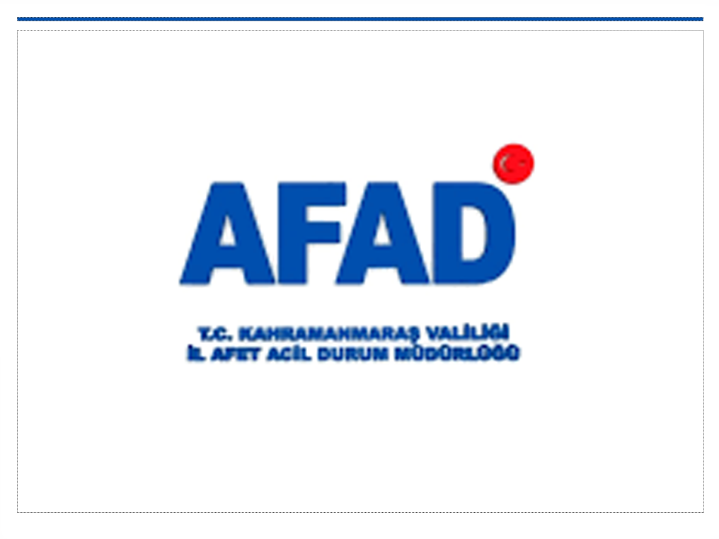 Kahramanmaraş İl Afet ve Acil Durum Müdürlüğü 