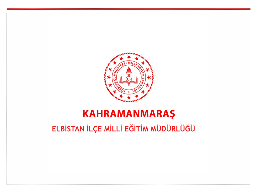 Elbistan İlçe Milli Eğitim Müdürlüğü